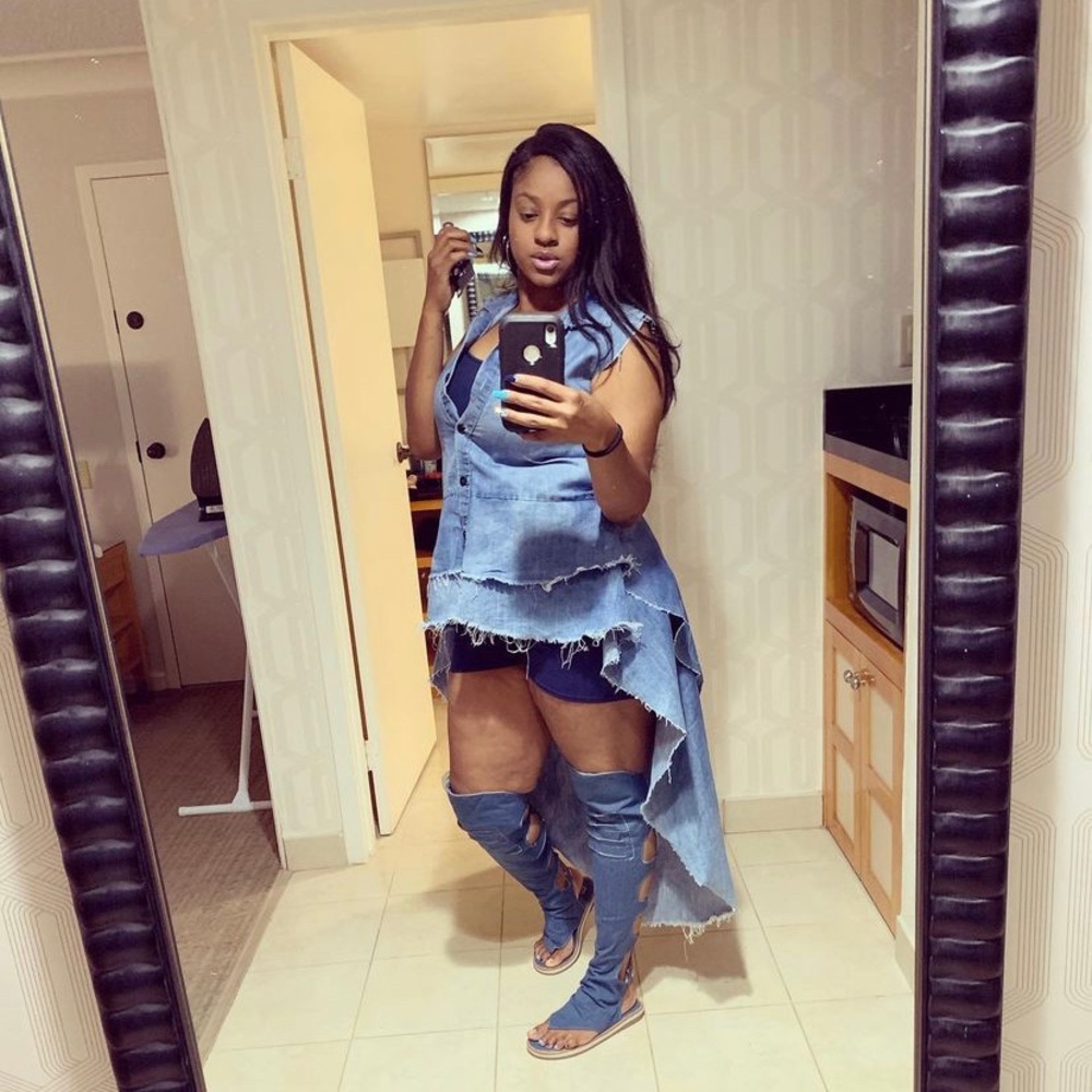 Denim high low top